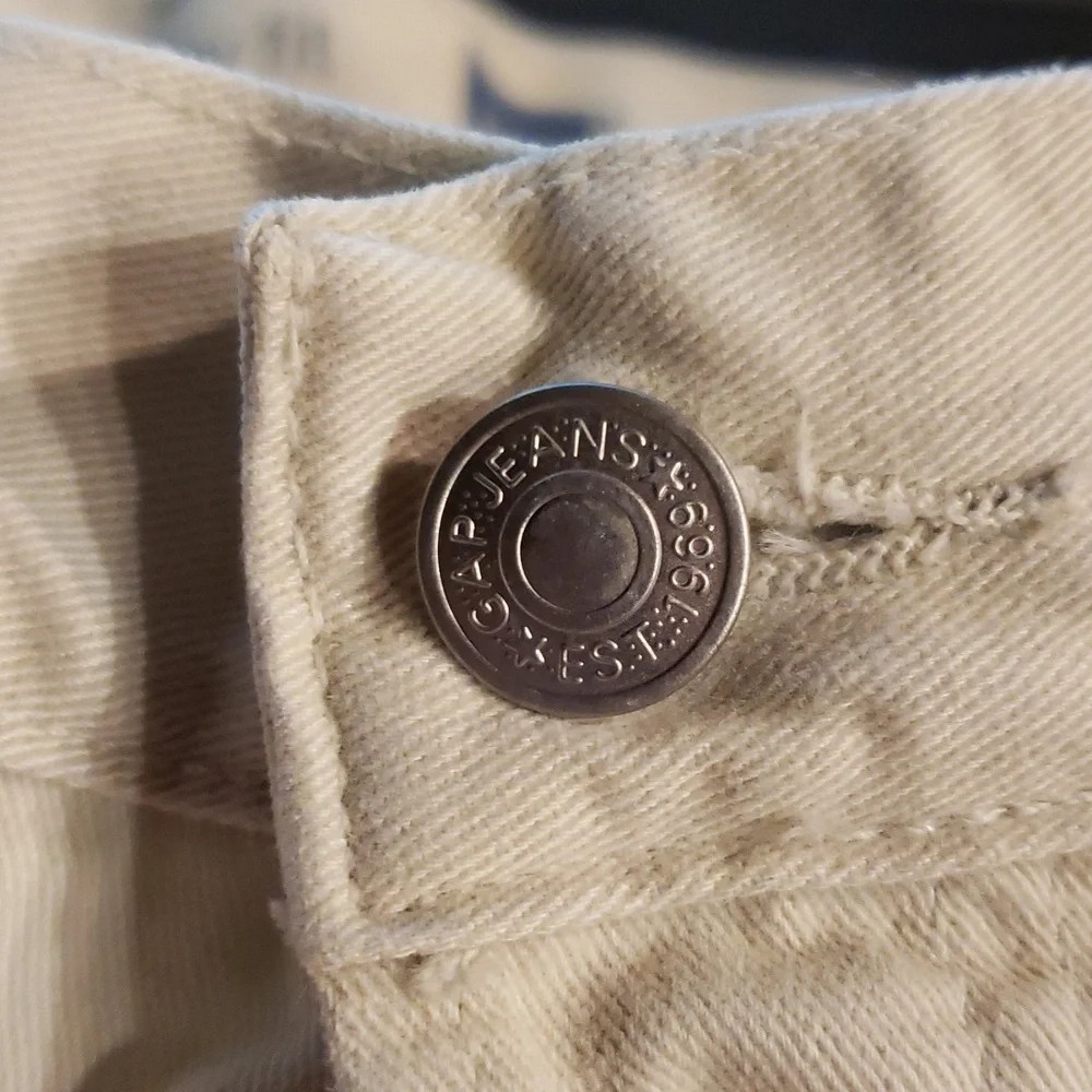 GAP BLUE JEANS High-Waisted VTG Boyfriend / Button-Fly Jeans Size 16 EVC - Picture 6 of 13